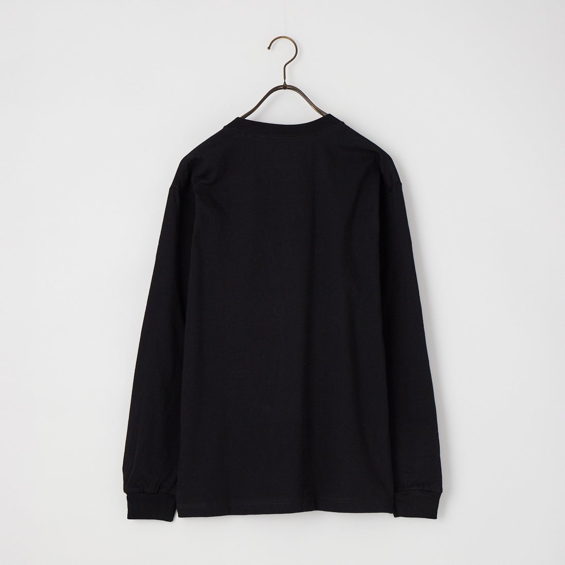 Hanes [ヘインズ] BEEFY-T クルーネックロングスリーブTシャツ [HM4-D001] 090 BLACK
