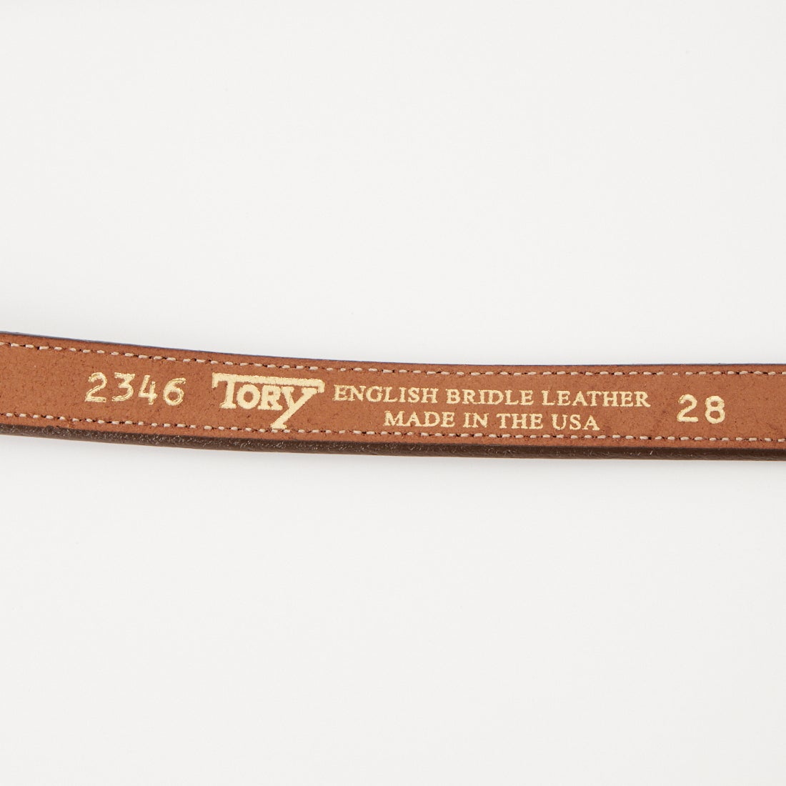 TORY LEATHER [トリーレザー] 3/4インチ ナローシュプールバックルベルト [TRL1002346] OAKBARK