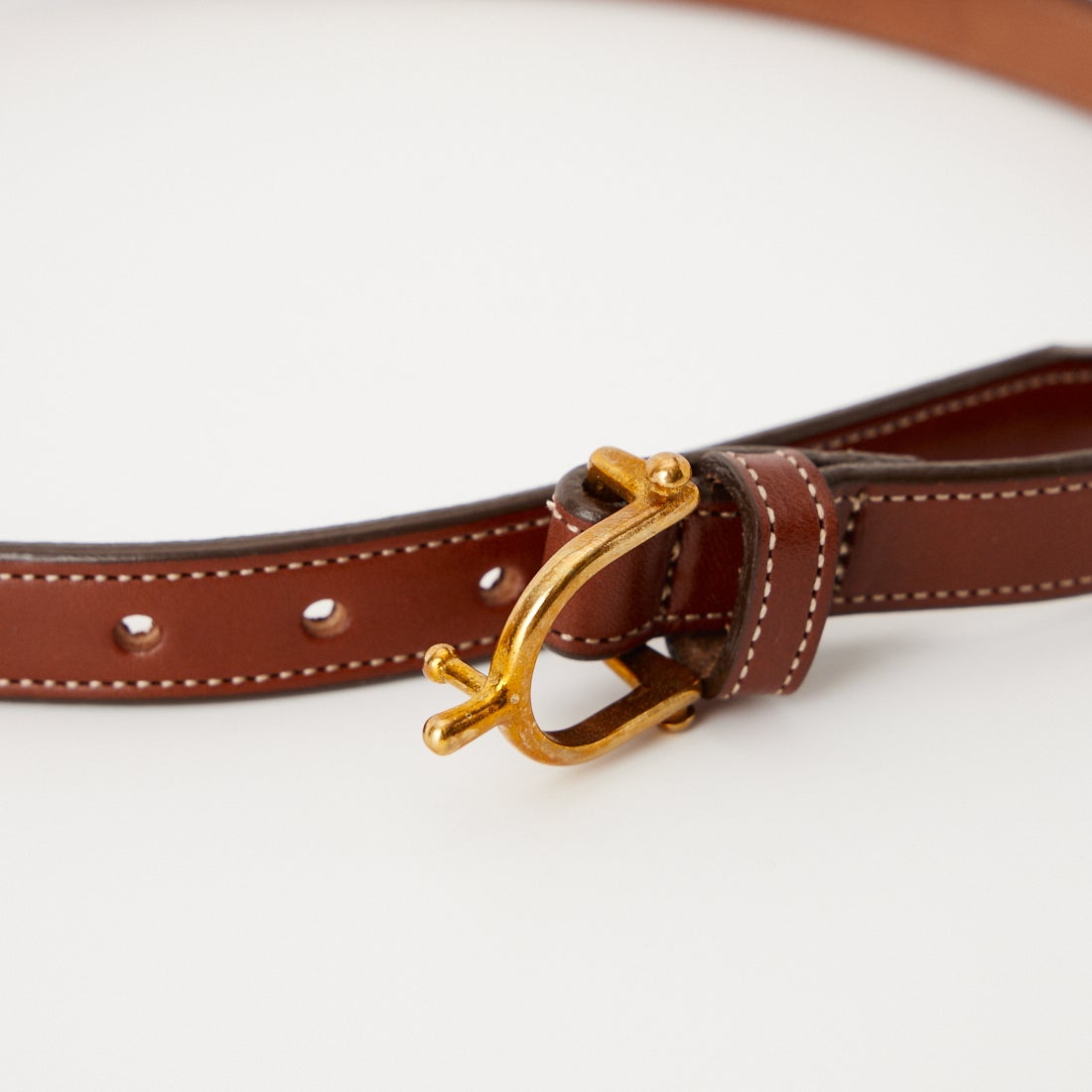 TORY LEATHER [トリーレザー] 3/4インチ ナローシュプールバックルベルト [TRL1002346] OAKBARK