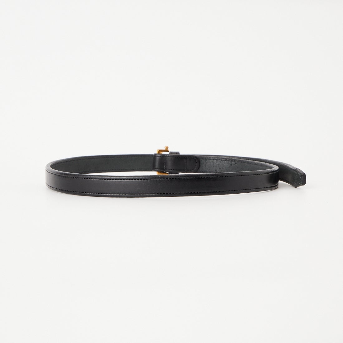 TORY LEATHER [トリーレザー] 3/4インチ ナローシュプールバックルベルト [TRL1002347] BLACK