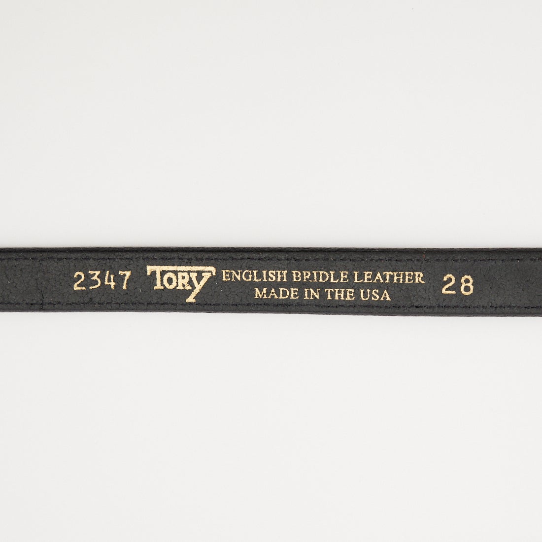 TORY LEATHER [トリーレザー] 3/4インチ ナローシュプールバックルベルト [TRL1002347] BLACK