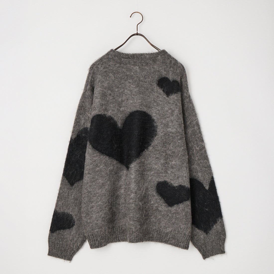 THE FOX [ザフォックス] 別注 シャギーモヘア ジャガードニット [JFL26AW-06-JF] GRAY