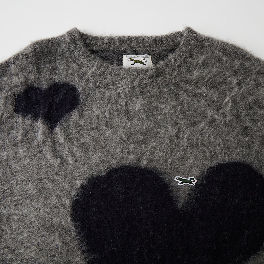 THE FOX [ザフォックス] 別注 シャギーモヘア ジャガードニット [JFL26AW-06-JF] GRAY