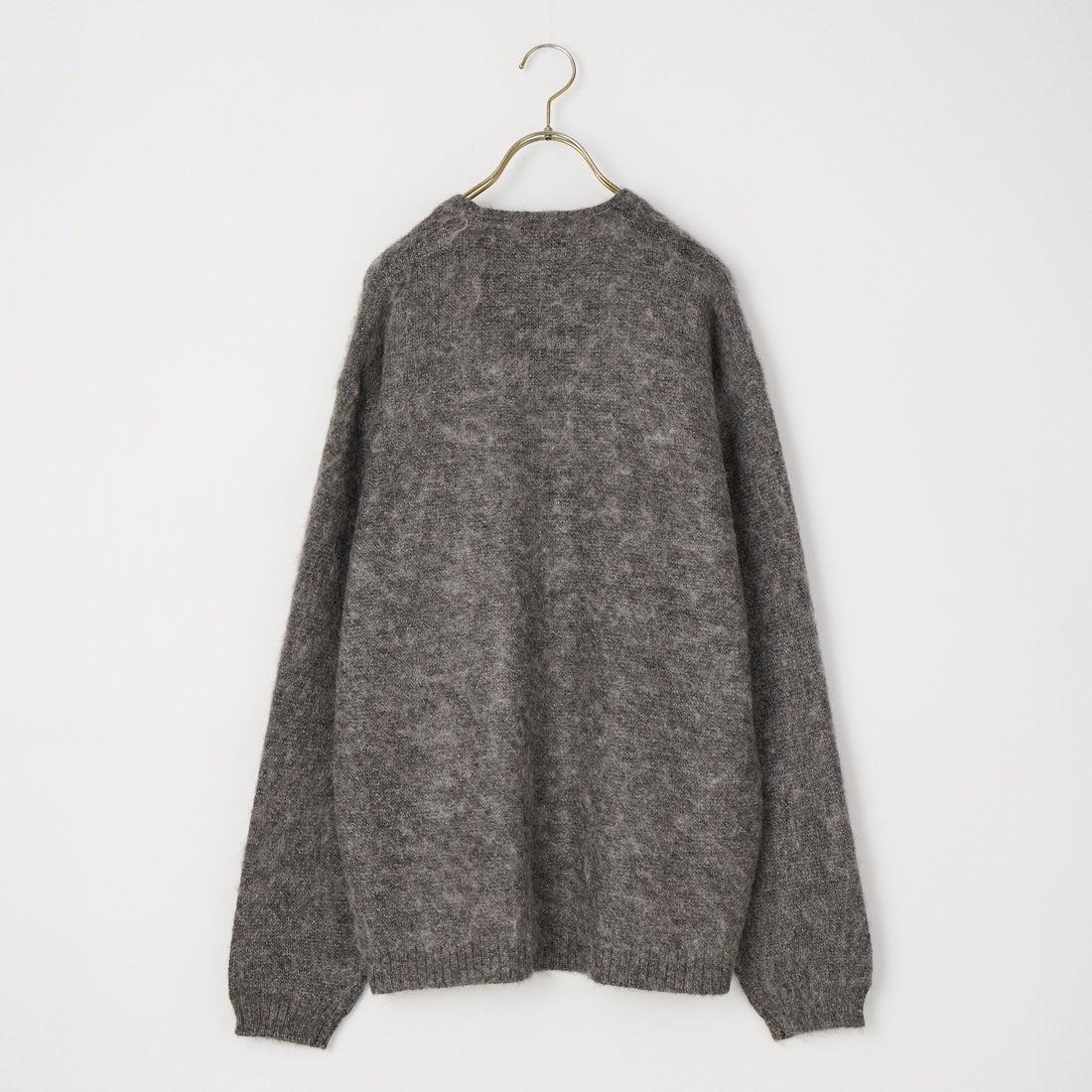 THE FOX [ザフォックス] 別注 ワンポイントロゴ シャギーモヘアカーディガン [JFL26AW-05-JF] GRAY