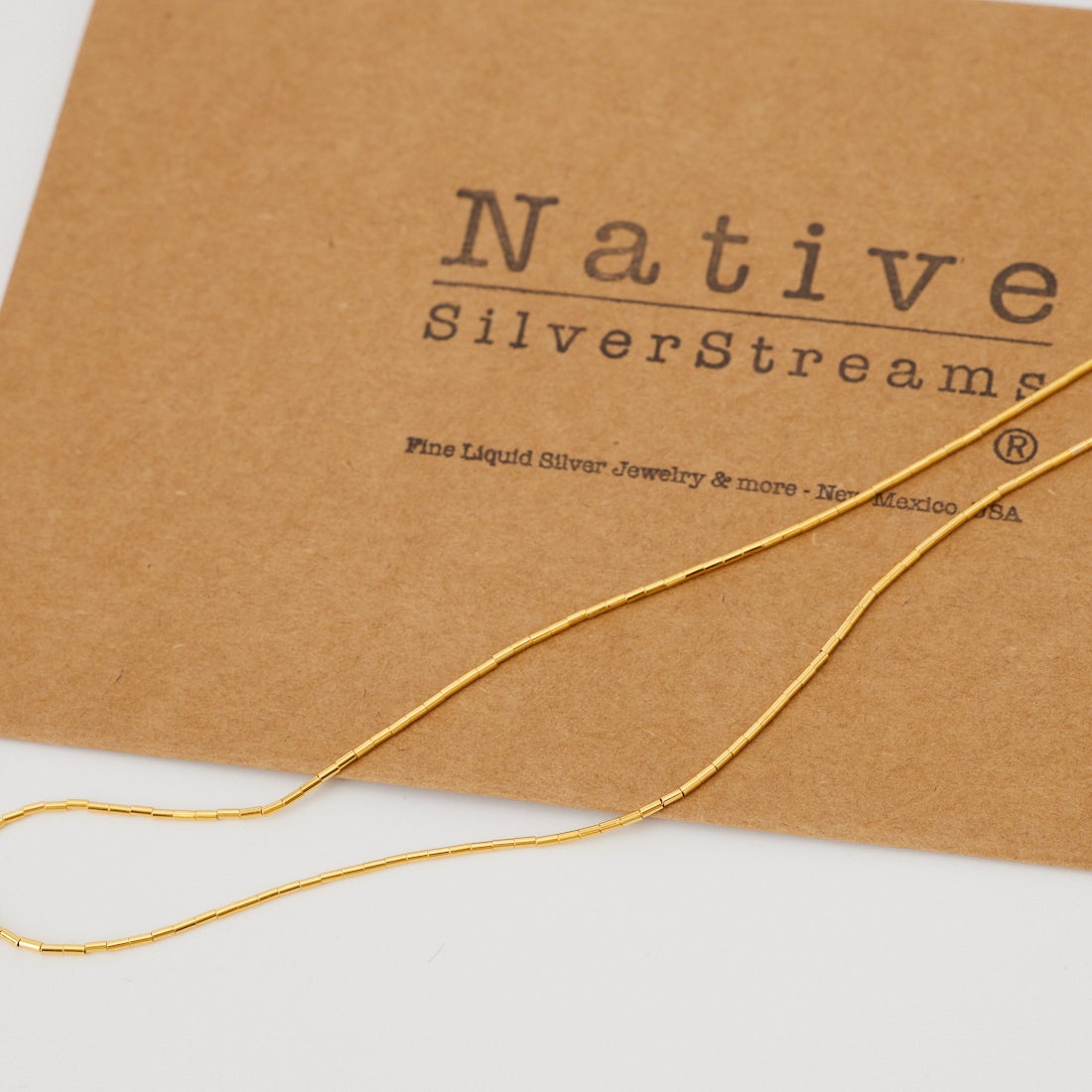 Native SilverStreams [ネイティブ シルバーストリームズ] リキッドシルバーゴールドネックレス [NSS1011450] GOLD