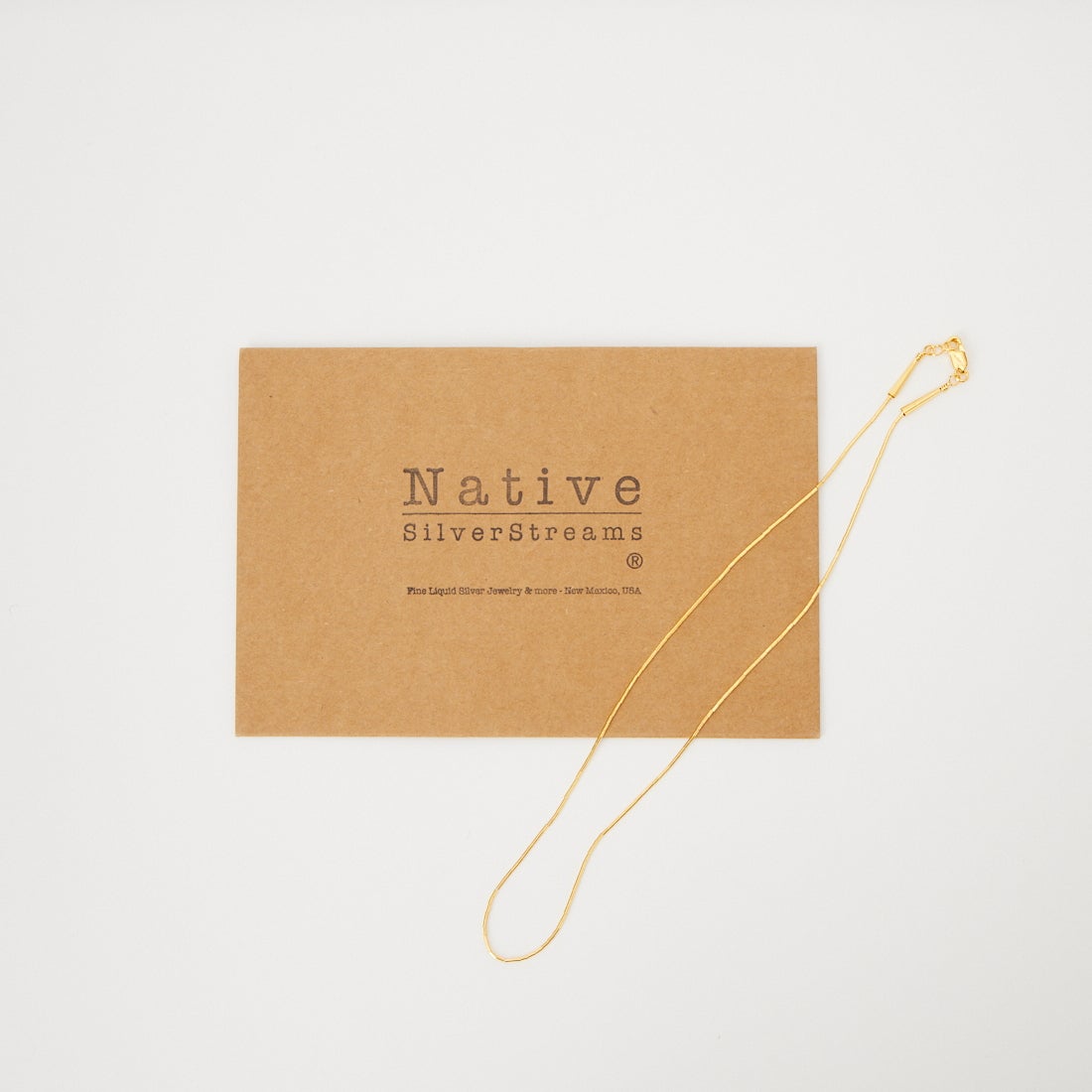 Native SilverStreams [ネイティブ シルバーストリームズ] リキッドシルバーゴールドネックレス [NSS1011450] GOLD