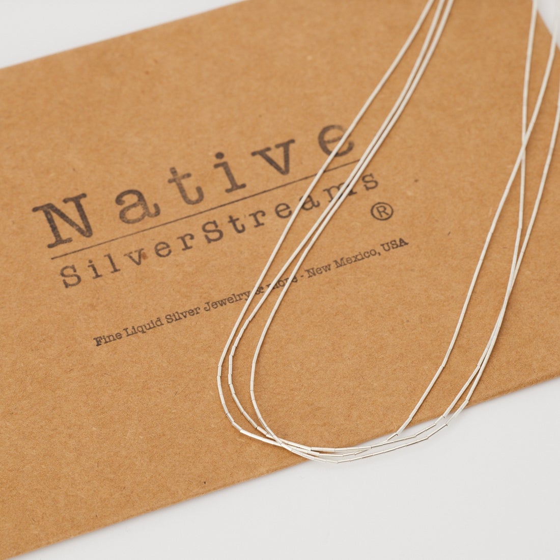 Native SilverStreams [ネイティブ シルバーストリームズ] リキッドシルバー3連ネックレス [NSS1003450] SILVER