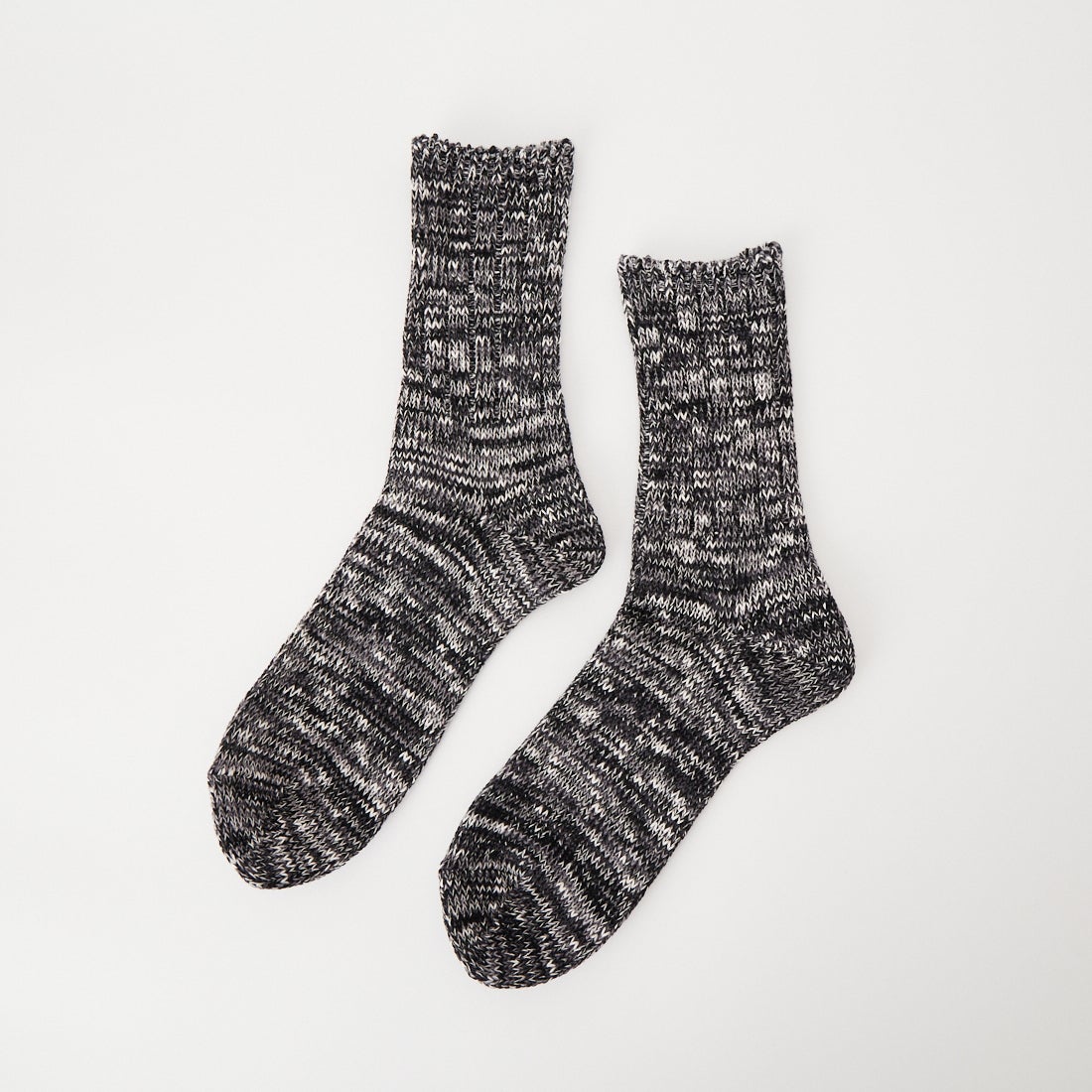 Health knit [ヘルスニット] スラブミックスカラー1Pソックス [191-8014]　89 CHARCOA
