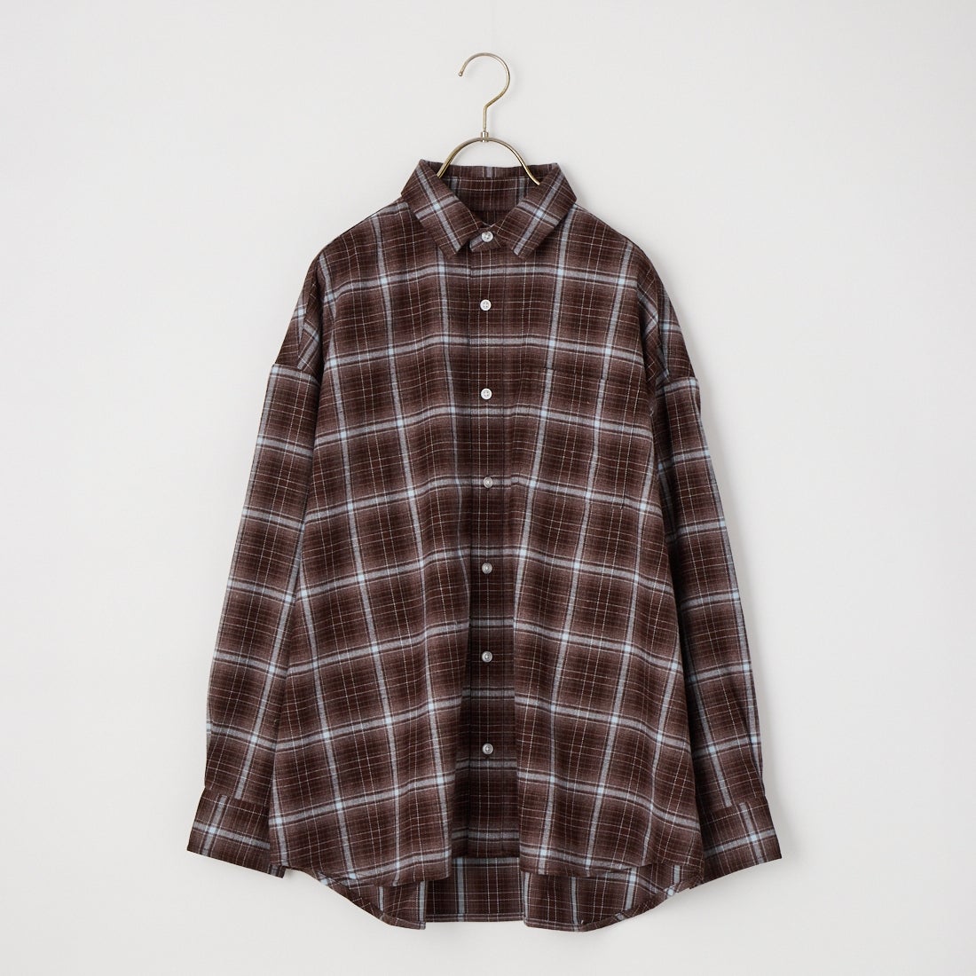 Jeans Factory Clothes [ジーンズファクトリークローズ] メンズライクビッグネルシャツ [IN16-SH-6] ﾌﾞﾗｳﾝ