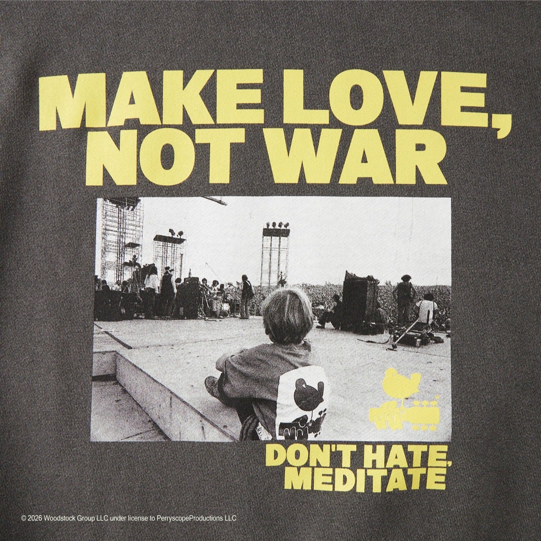 GOOD ROCK SPEED [グッドロックスピード] 別注 WOODSTOCK プリントスウェット [INTN-084-JF] CHARCOAL