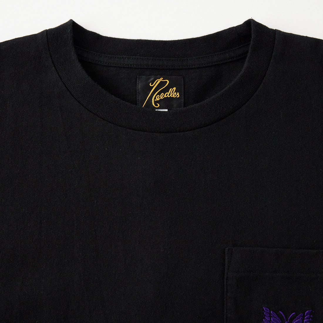 Needles [ニードルズ] ロングスリーブポケットTシャツ [TY398] F BLACK