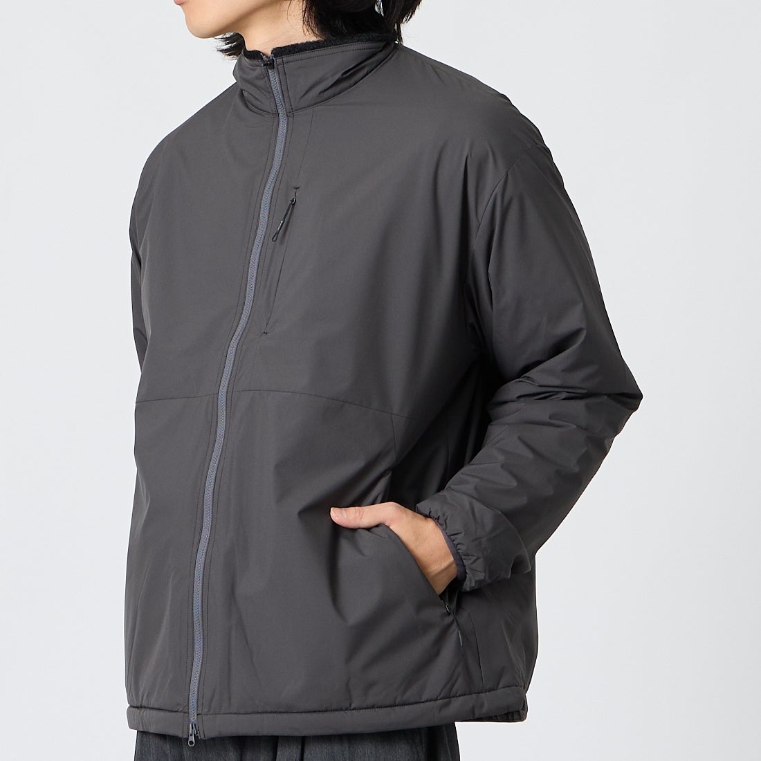 Snow Peak [スノーピーク] Octa Nomad ジャケット [100261JK15] CHARCOAL &&モデル身長：175cm 着用サイズ：M&&