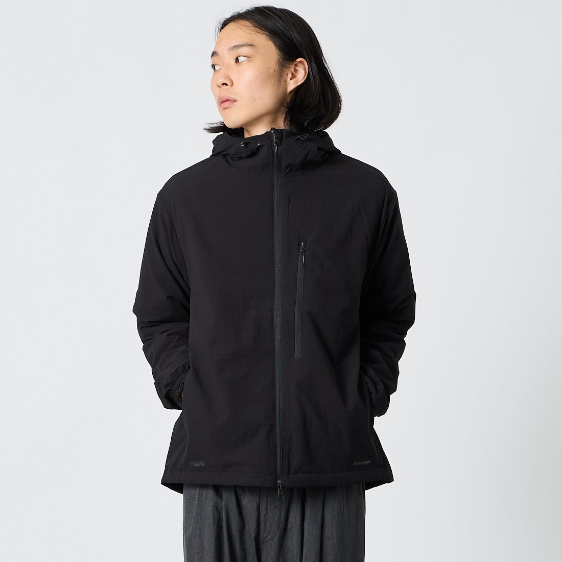 Snow Peak [スノーピーク] Breathable インサレーションジャケット [100261JK14] BLACK &&モデル身長：175cm 着用サイズ：M&&