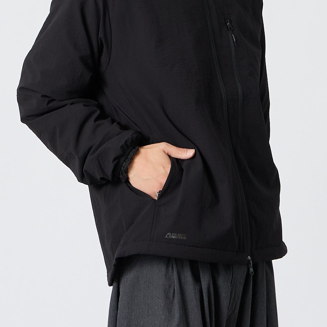 Snow Peak [スノーピーク] Breathable インサレーションジャケット [100261JK14] BLACK &&モデル身長：175cm 着用サイズ：M&&