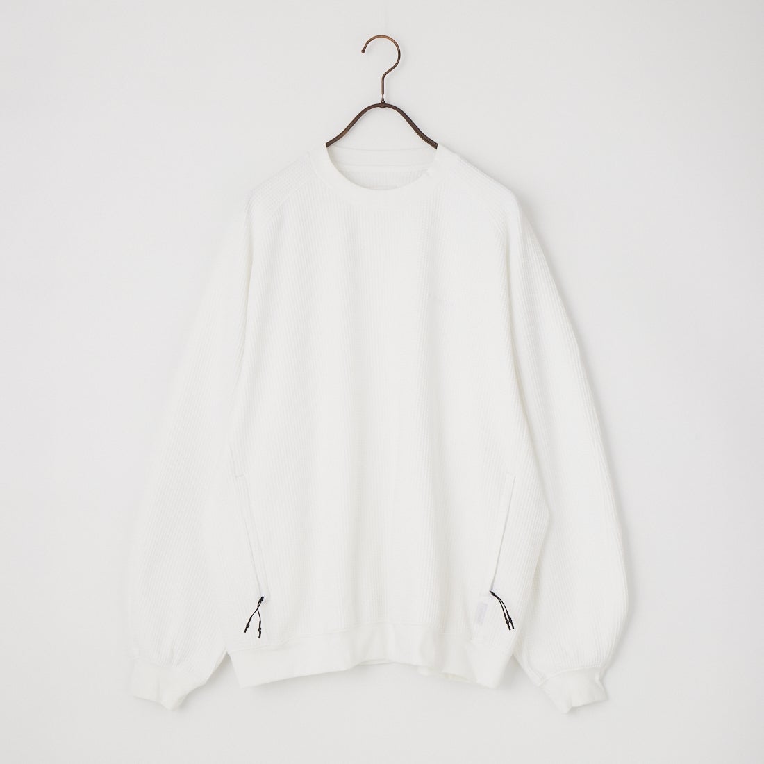+phenix [プラスフェニックス] 別注 ワッフル ロングスリーブTシャツ [POT-26037IN-JF] WHITE