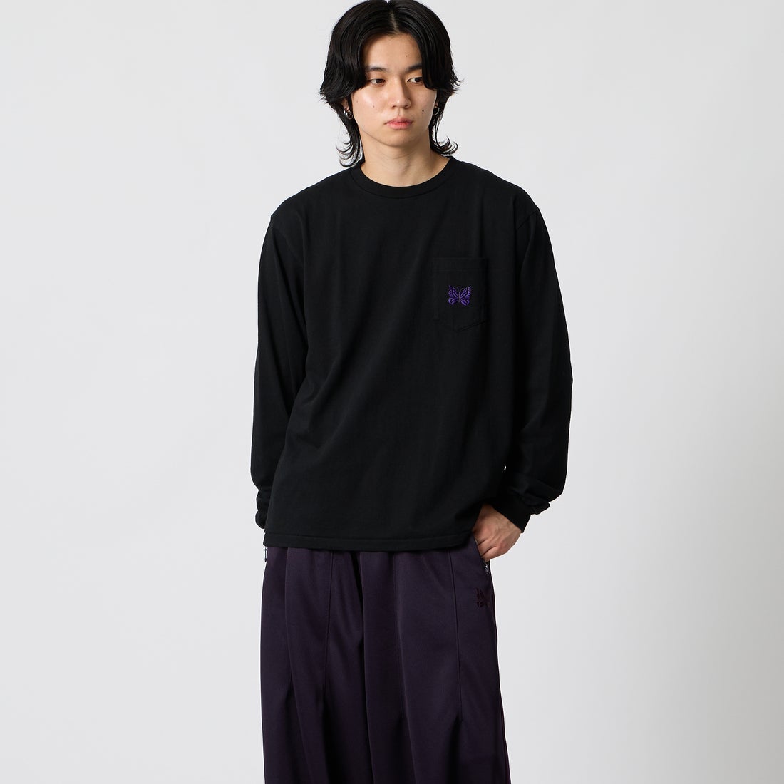F BLACK&&モデル身長：177cm 着用サイズ：M&&