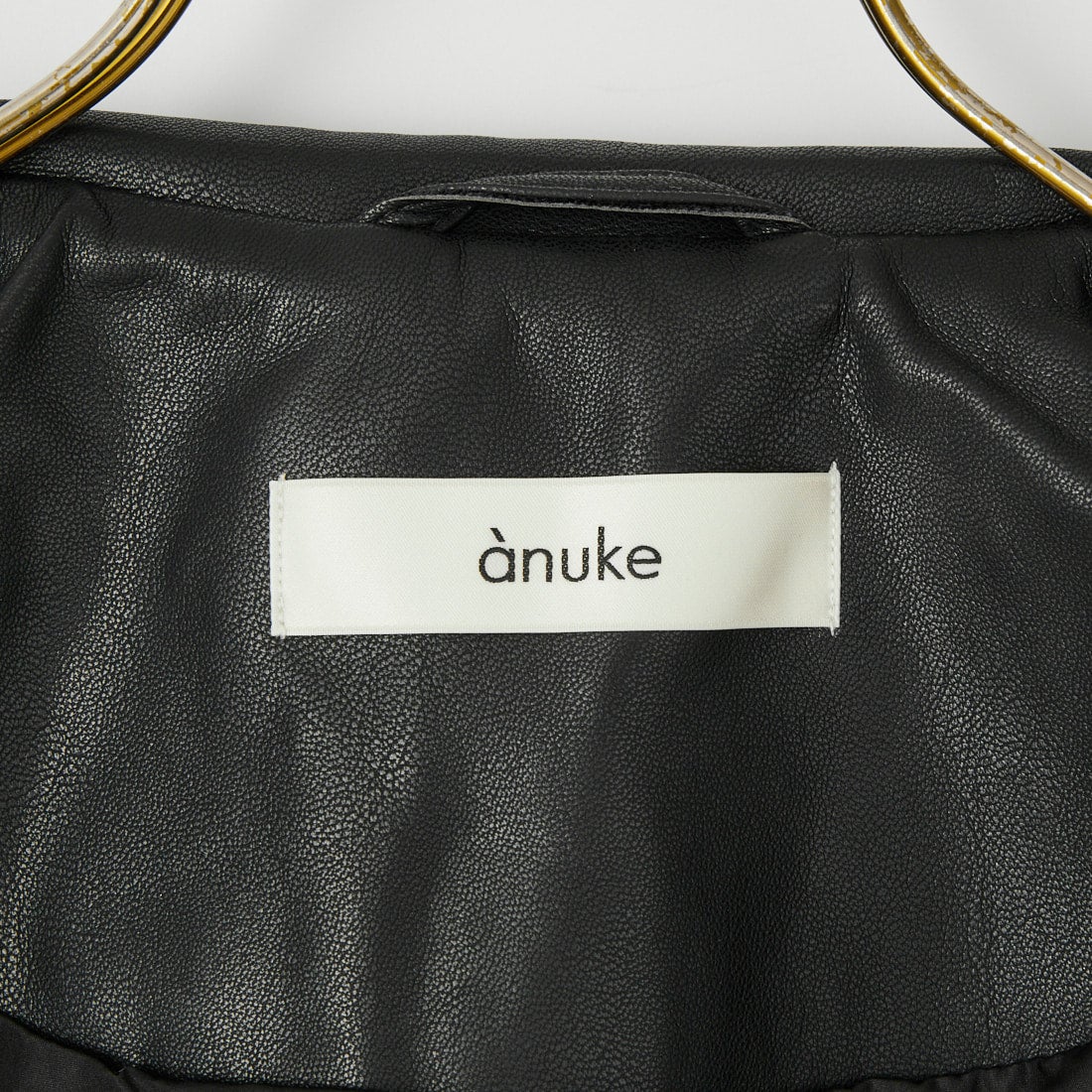 anuke [アンヌーク] エコレザー オーバージャケット [62620105] BLK