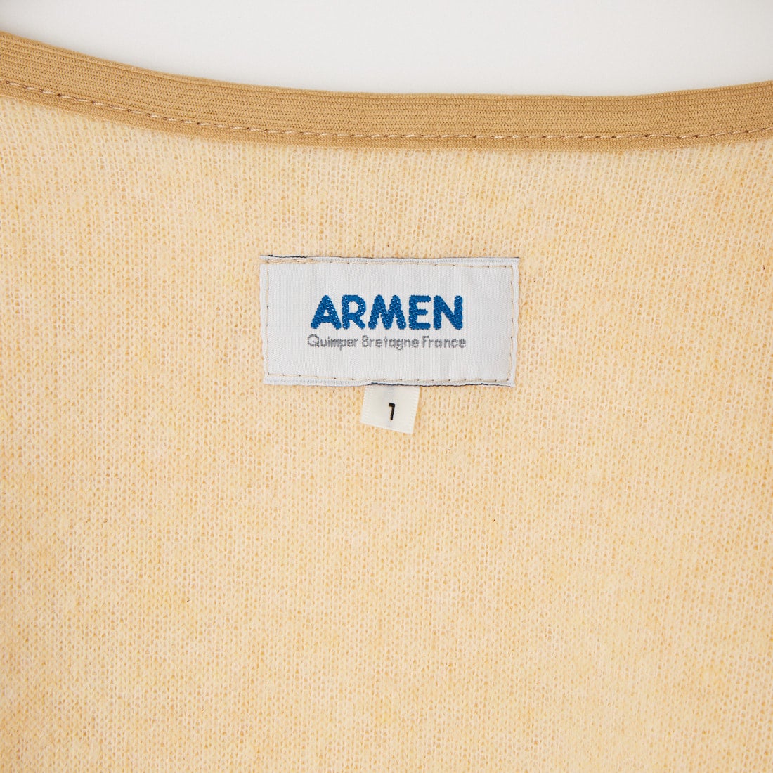 ARMEN [アーメン] ジップアップ フリースノーカラーベスト [ADNAM2651] 8100 LT.BE