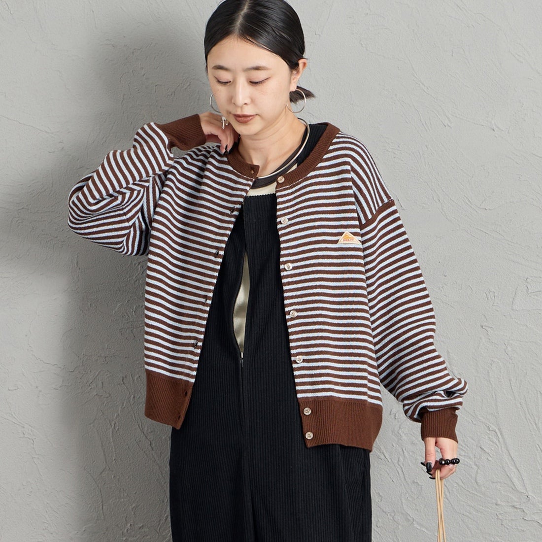 BROWN/SAX&&モデル身長：150cm 着用サイズ：M&&