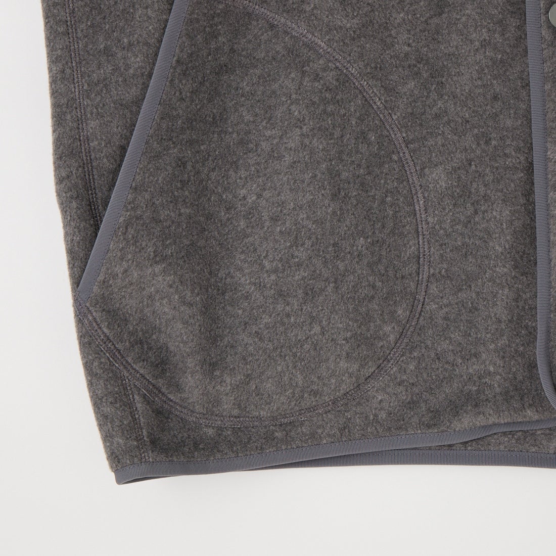 DANTON [ダントン] フリースノーカラーベスト [DT-A0799] DK.GREY