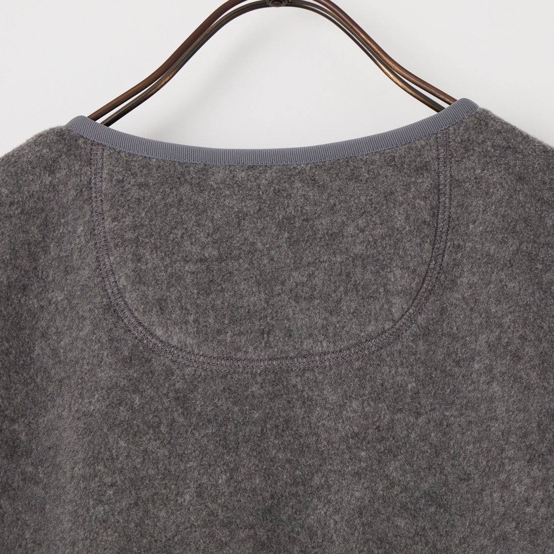 DANTON [ダントン] フリースノーカラーベスト [DT-A0799] DK.GREY