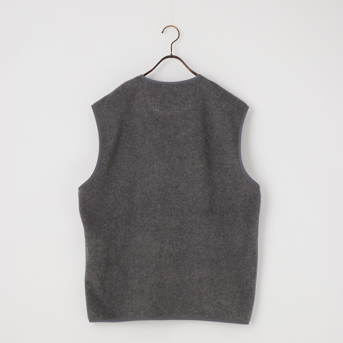 DANTON [ダントン] フリースノーカラーベスト [DT-A0799] DK.GREY