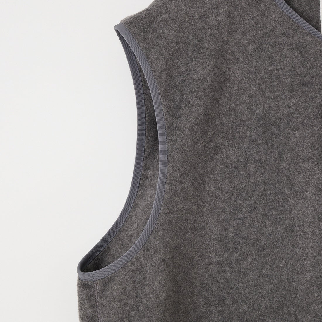 DANTON [ダントン] フリースノーカラーベスト [DT-A0799] DK.GREY