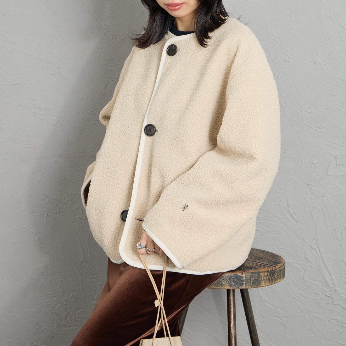 OYSTER WHT&&モデル身長：162cm 着用サイズ：14&&