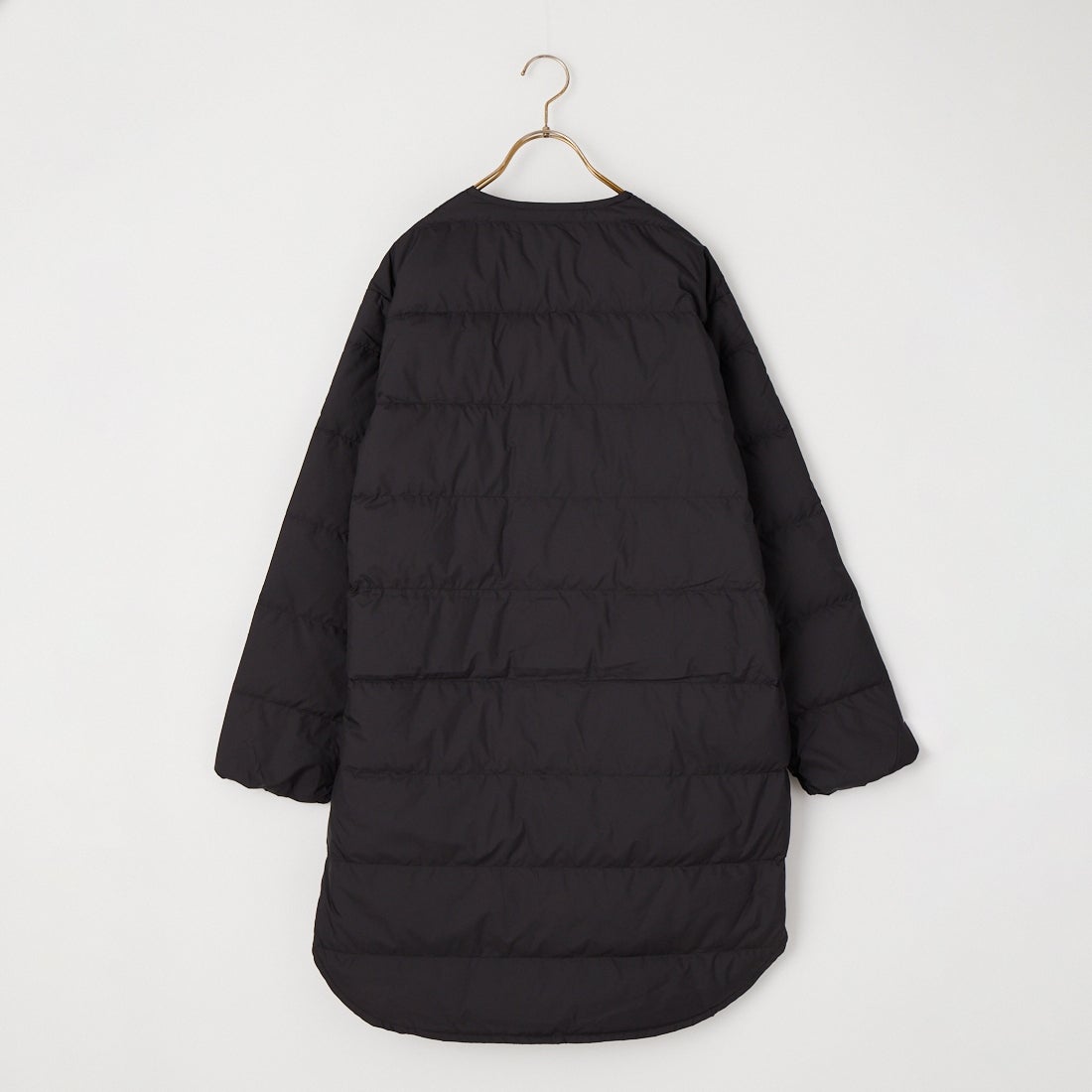 ORCIVAL [オーシバル] ラウンドネック ロングコート [OR-A0602DTF] BLACK
