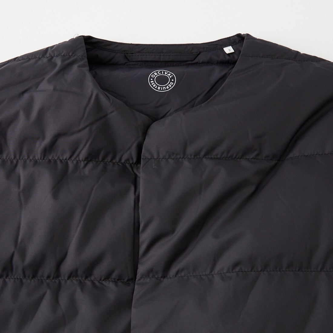 ORCIVAL [オーシバル] ラウンドネック ロングコート [OR-A0602DTF] BLACK