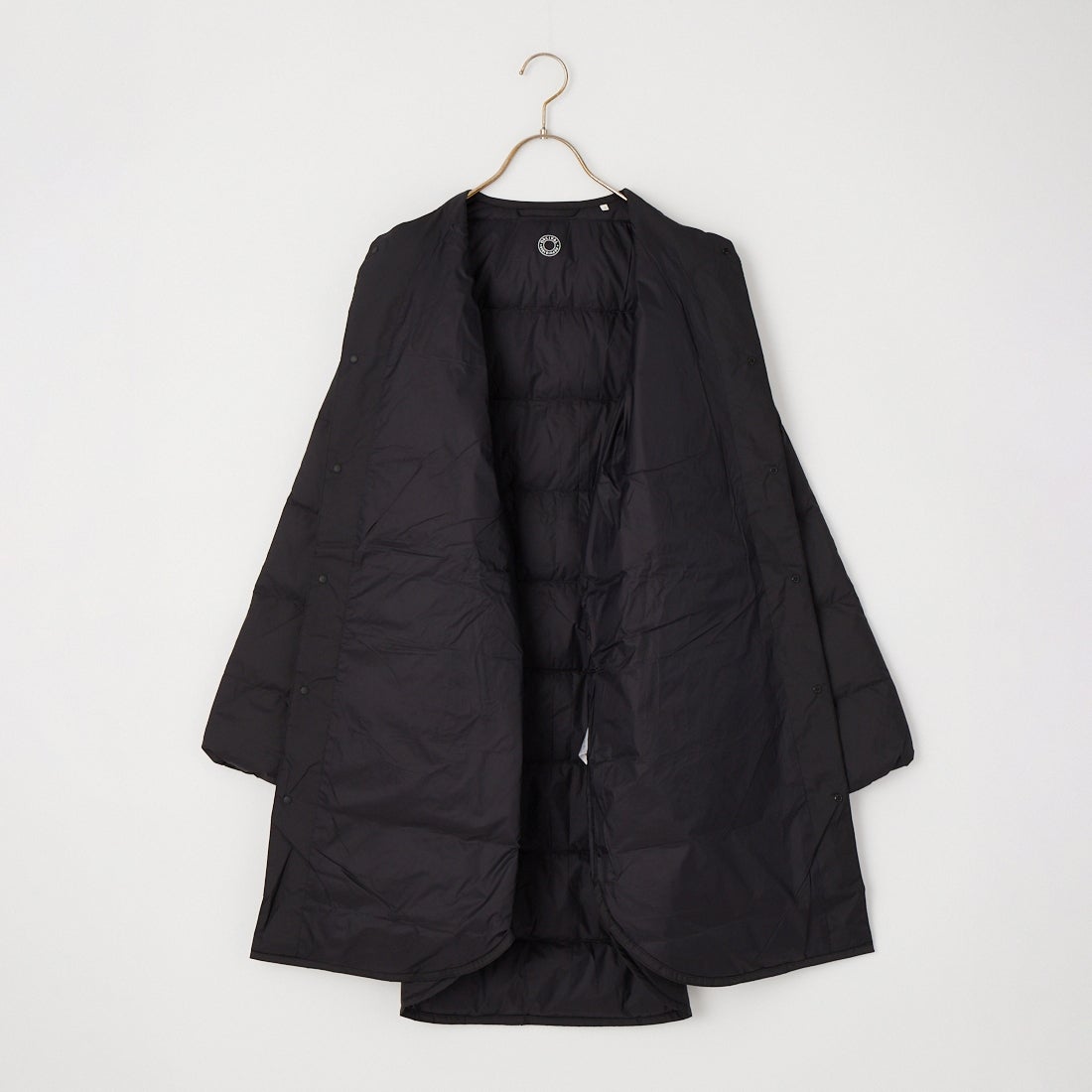 ORCIVAL [オーシバル] ラウンドネック ロングコート [OR-A0602DTF] BLACK