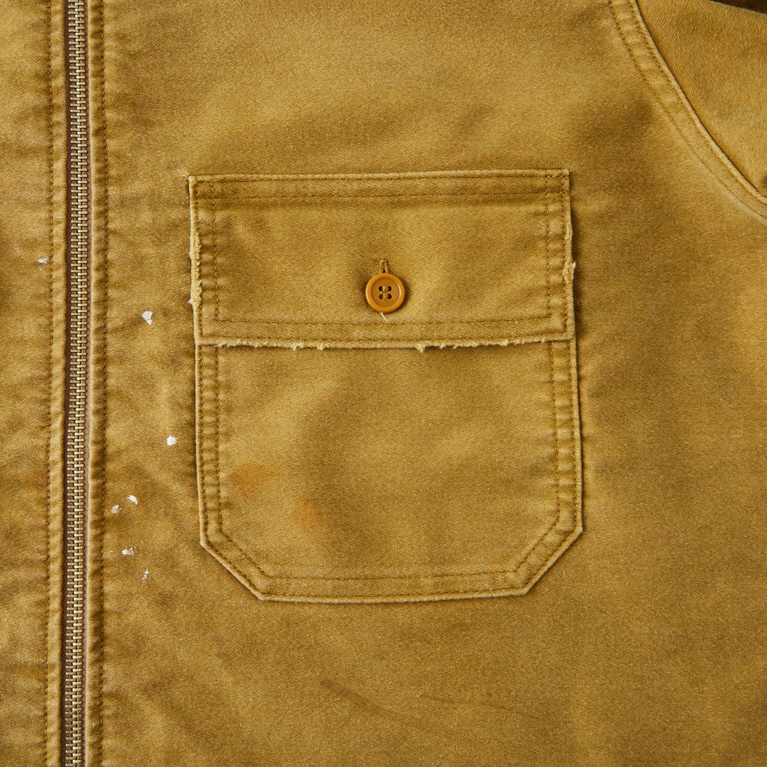 BOW WOW [バウワウ] ヘビーモールスキン ジップワークシャツ [BWU-HMWS] D.KHAKI