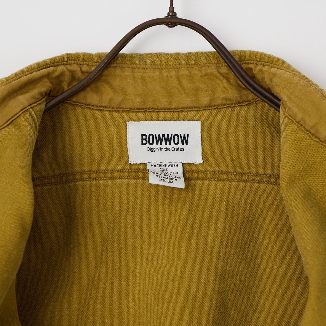 BOW WOW [バウワウ] ヘビーモールスキン ジップワークシャツ [BWU-HMWS] D.KHAKI