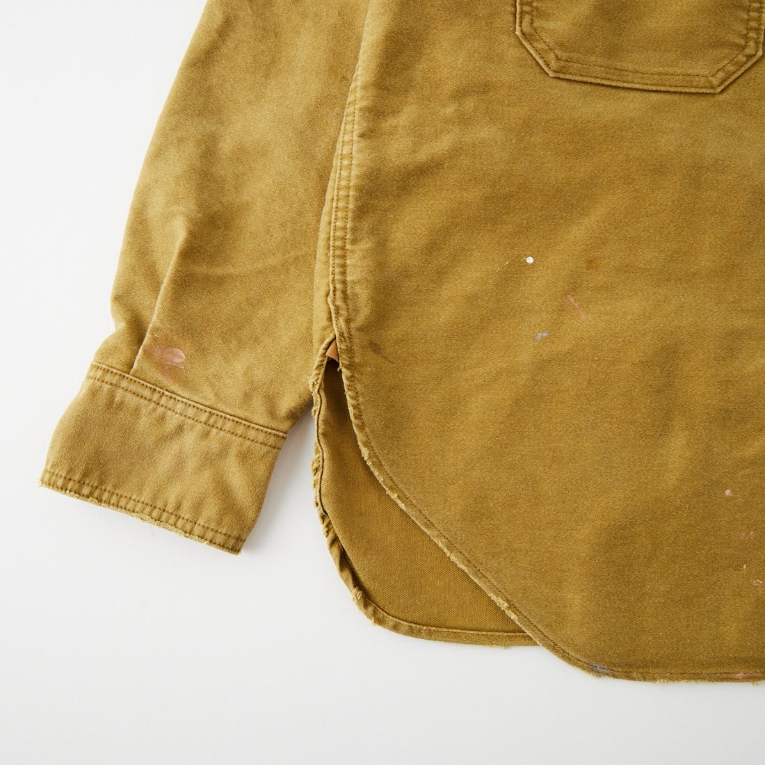 BOW WOW [バウワウ] ヘビーモールスキン ジップワークシャツ [BWU-HMWS] D.KHAKI