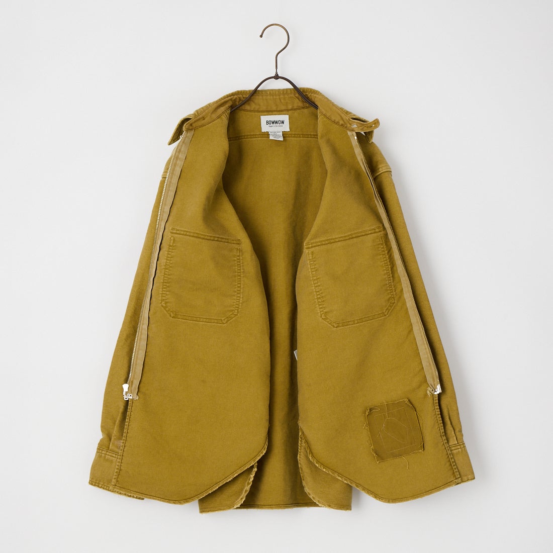 BOW WOW [バウワウ] ヘビーモールスキン ジップワークシャツ [BWU-HMWS] D.KHAKI