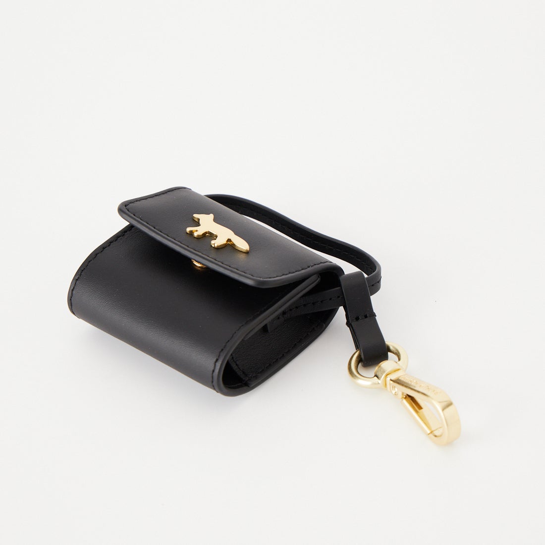 MAISON KITSUNE [メゾン キツネ] EDIE AIRPODS ホルダー [MRUAO03LR0072] P199 BLACK
