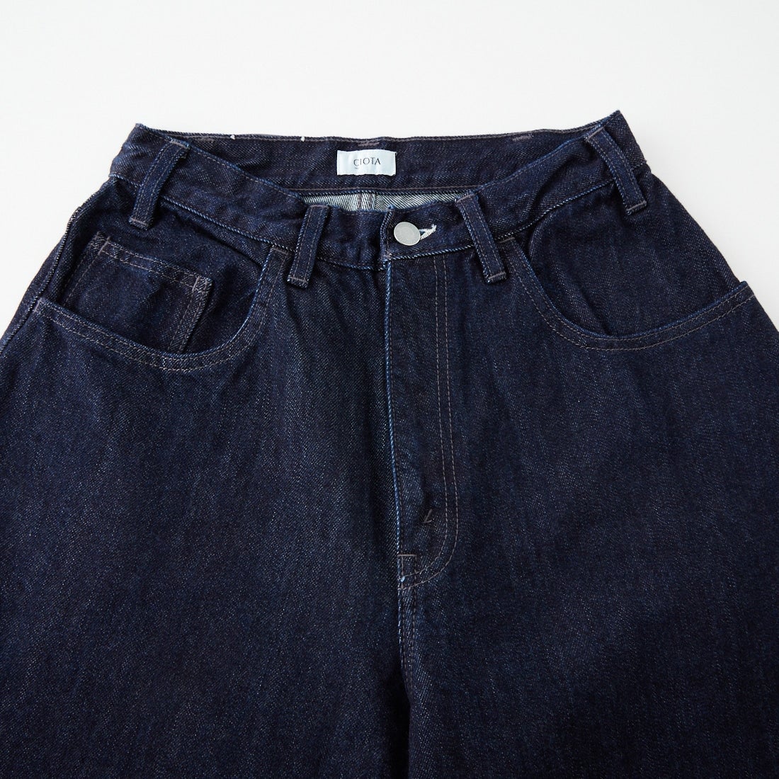 CIOTA [シオタ] ワイドバギー 5ポケットデニムパンツ [PTLM-27WBG-PIDNW]  DARK NAVY