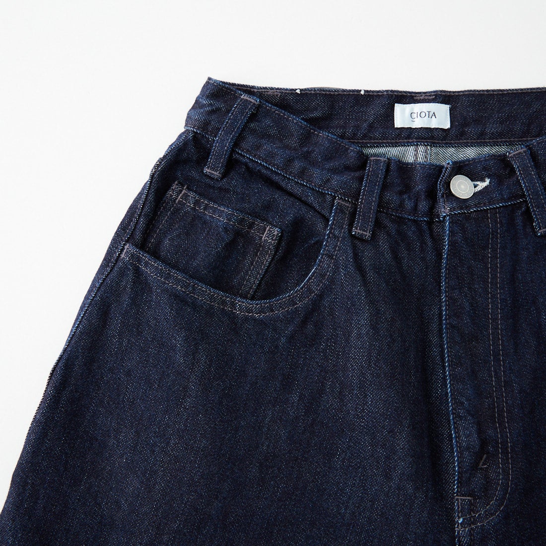 CIOTA [シオタ] ワイドバギー 5ポケットデニムパンツ [PTLM-27WBG-PIDNW]  DARK NAVY