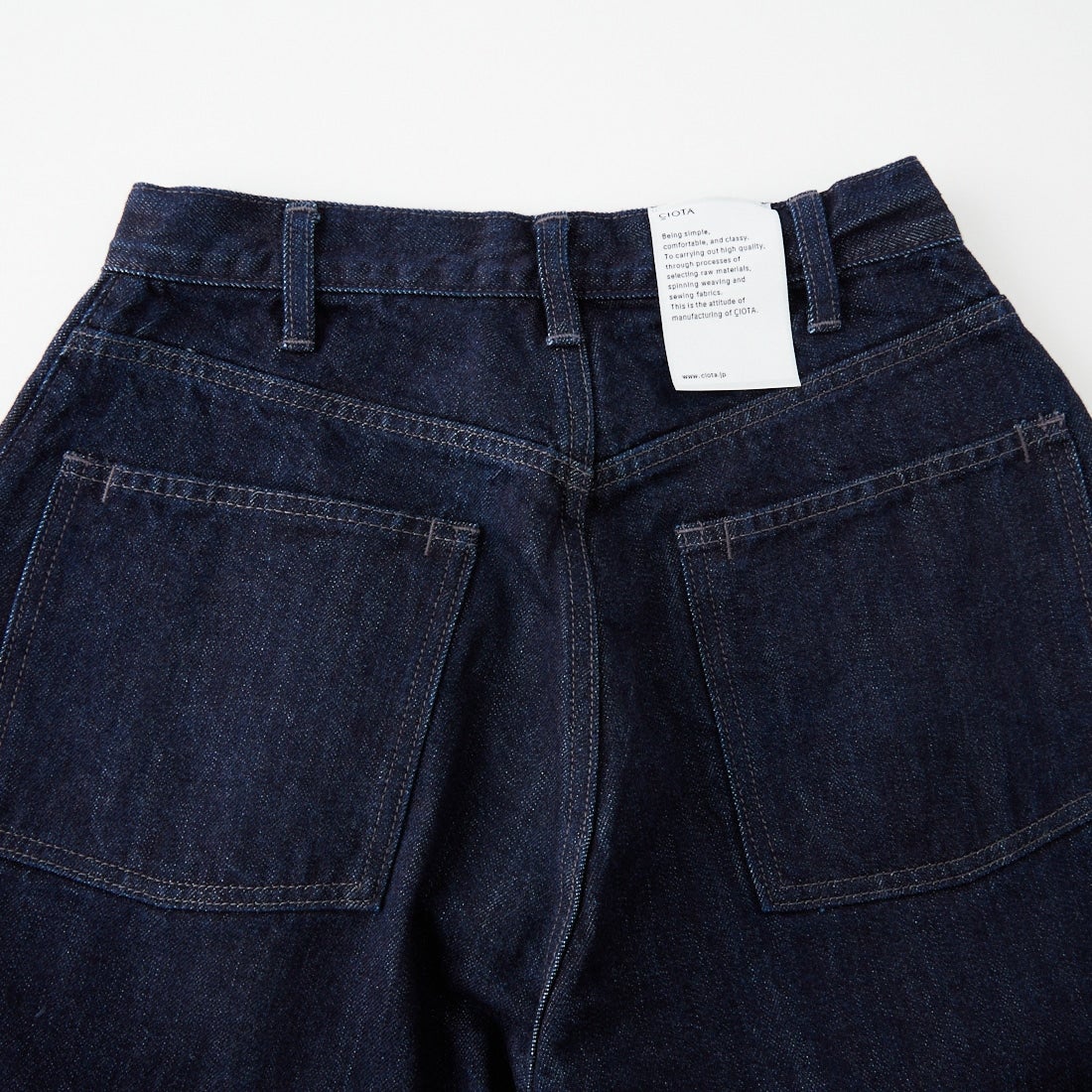 CIOTA [シオタ] ワイドバギー 5ポケットデニムパンツ [PTLM-27WBG-PIDNW]  DARK NAVY