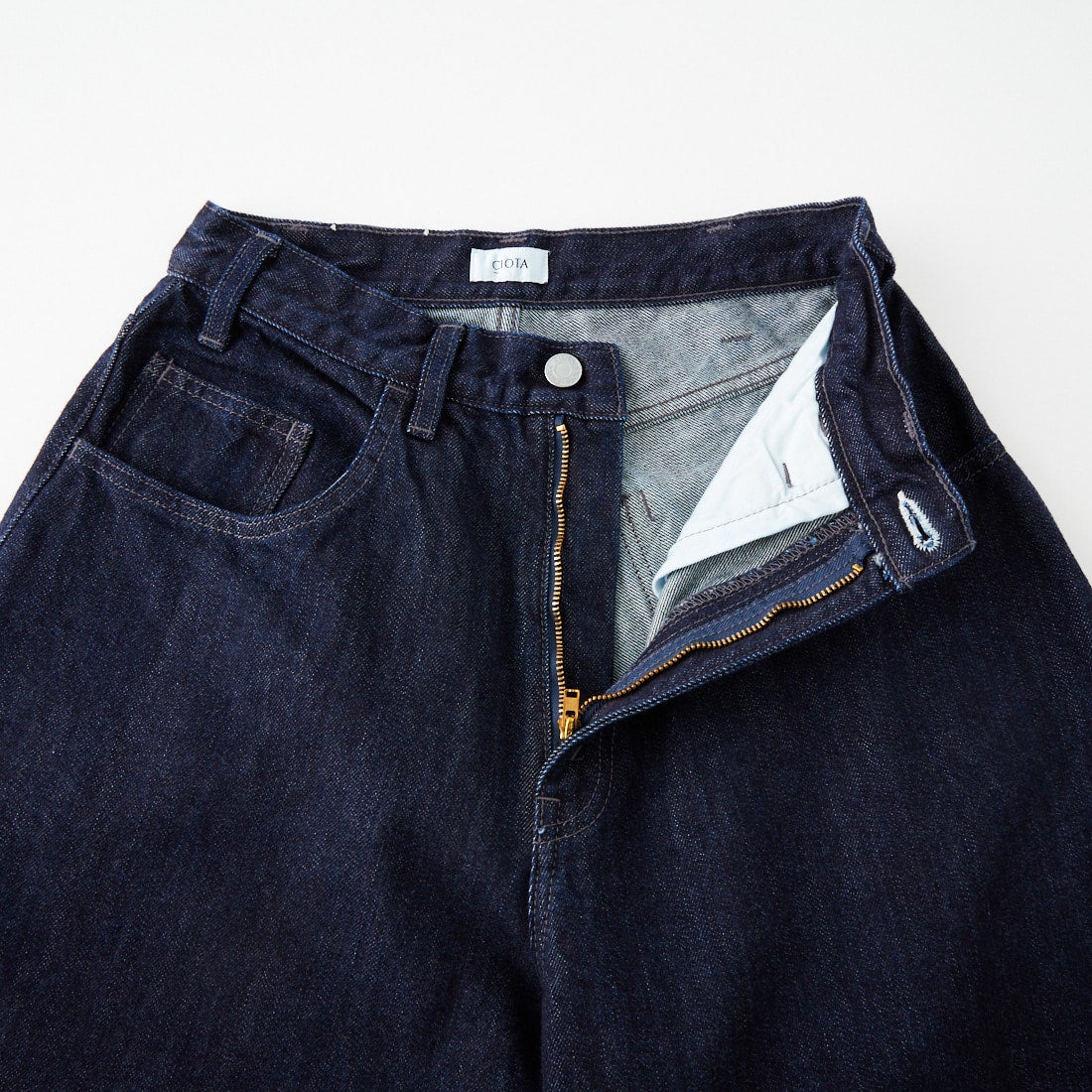 CIOTA [シオタ] ワイドバギー 5ポケットデニムパンツ [PTLM-27WBG-PIDNW]  DARK NAVY