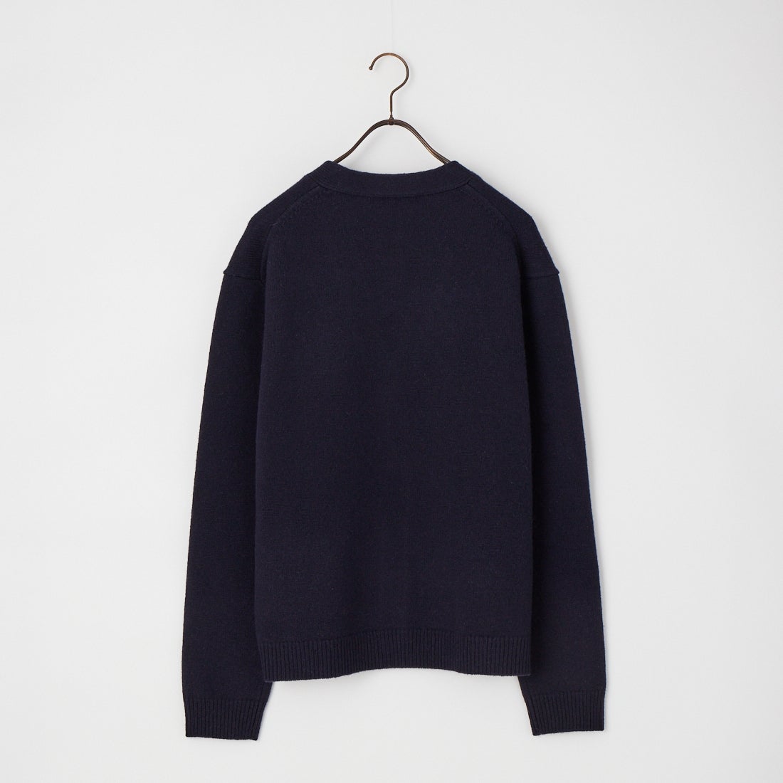 MAISON KITSUNE [メゾン キツネ] フォックスヘッド インターシャ メリノ カーディガン [PM00509KM0329] 0630 NAVY/