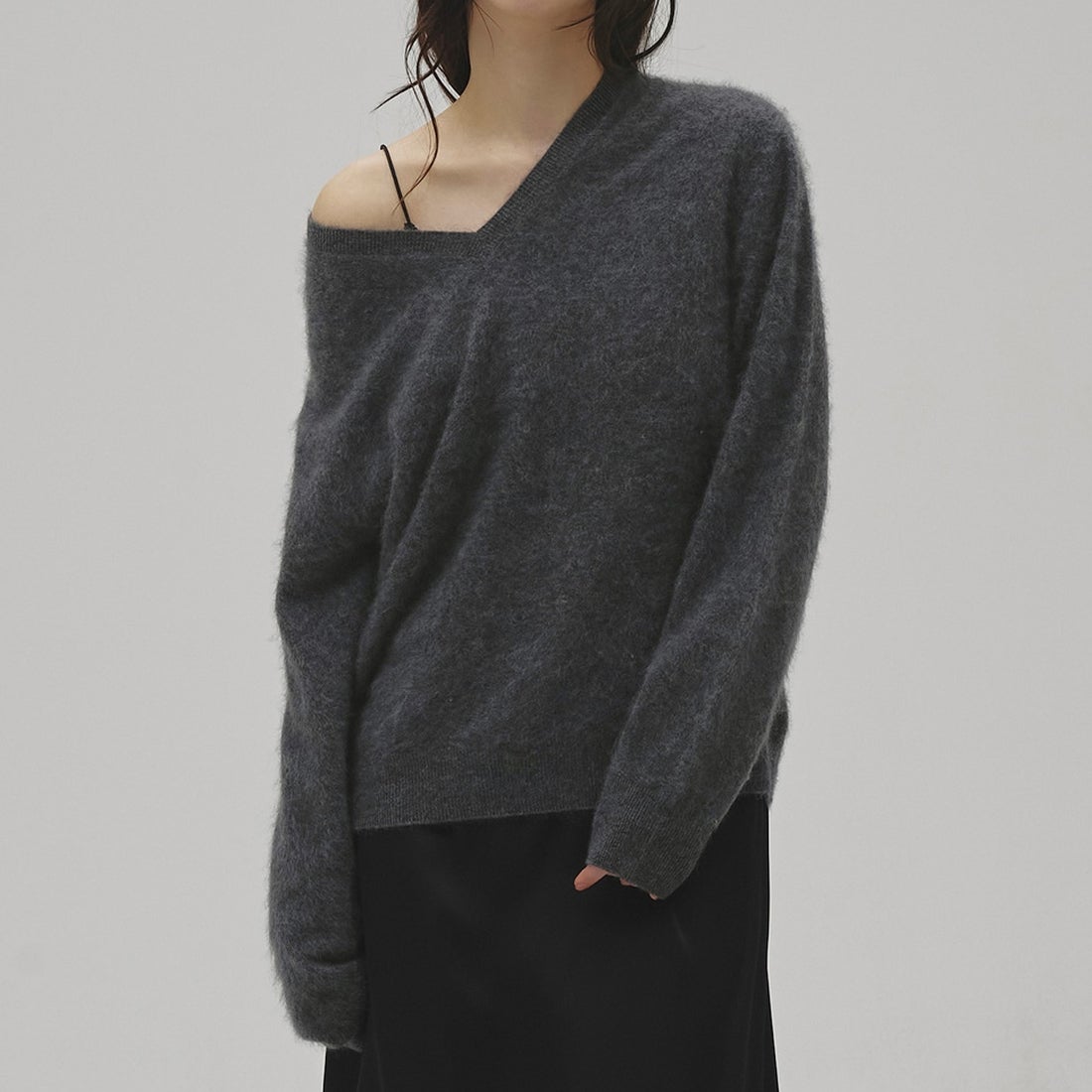 TODAYFUL [トゥデイフル] ウールカシミヤ Vネックニット [12620508] C/GRY
