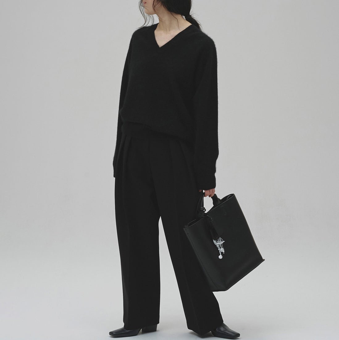 TODAYFUL [トゥデイフル] ウールカシミヤ Vネックニット [12620508] BLK