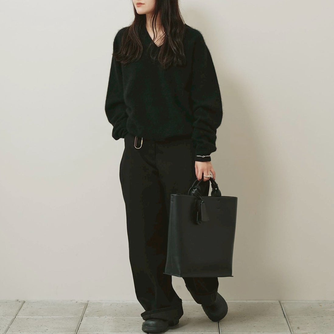 TODAYFUL [トゥデイフル] ウールカシミヤ Vネックニット [12620508] BLK