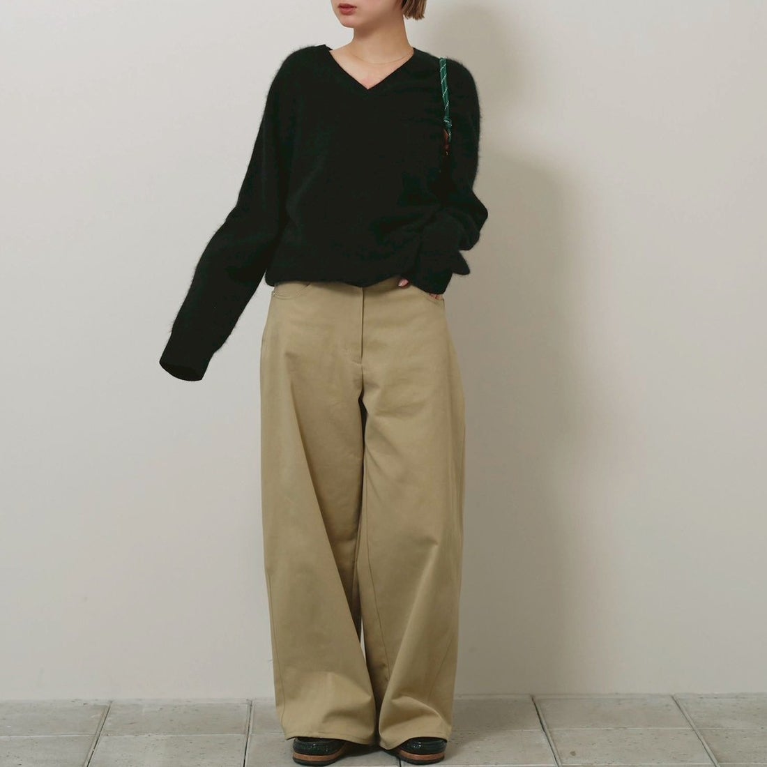 TODAYFUL [トゥデイフル] ウールカシミヤ Vネックニット [12620508] BLK