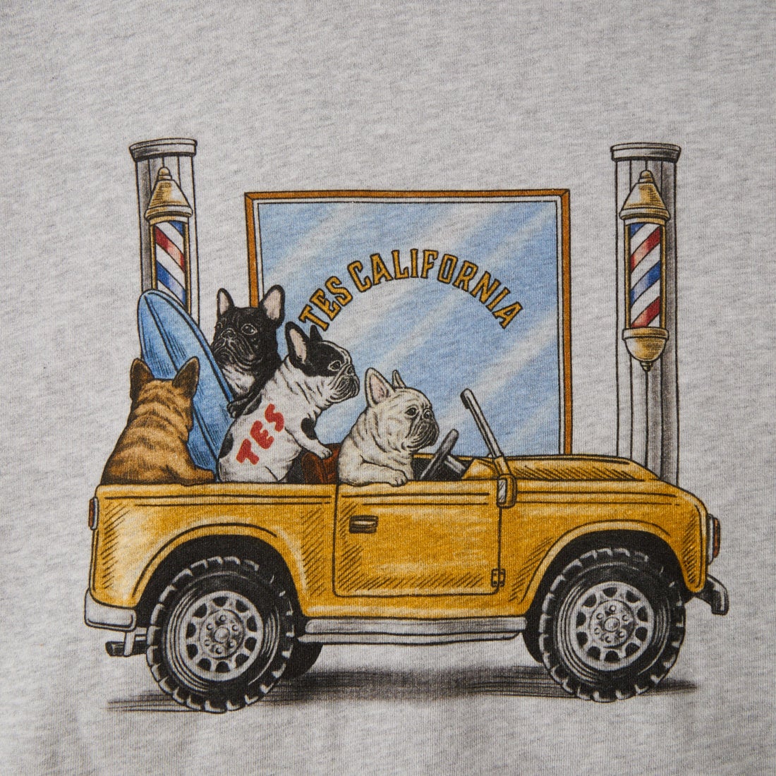 The Endless Summer [エンドレスサマー] 4BUHI BARBER CLUB スウェットパーカー [1640-26774316] 03 MIX GRY