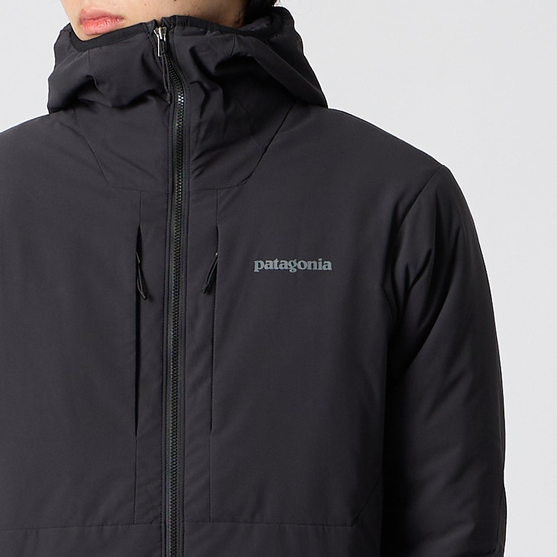 patagonia [パタゴニア] ナノエア ライト フーディ [82880] INBK &&モデル身長：177cm 着用サイズ：M&&