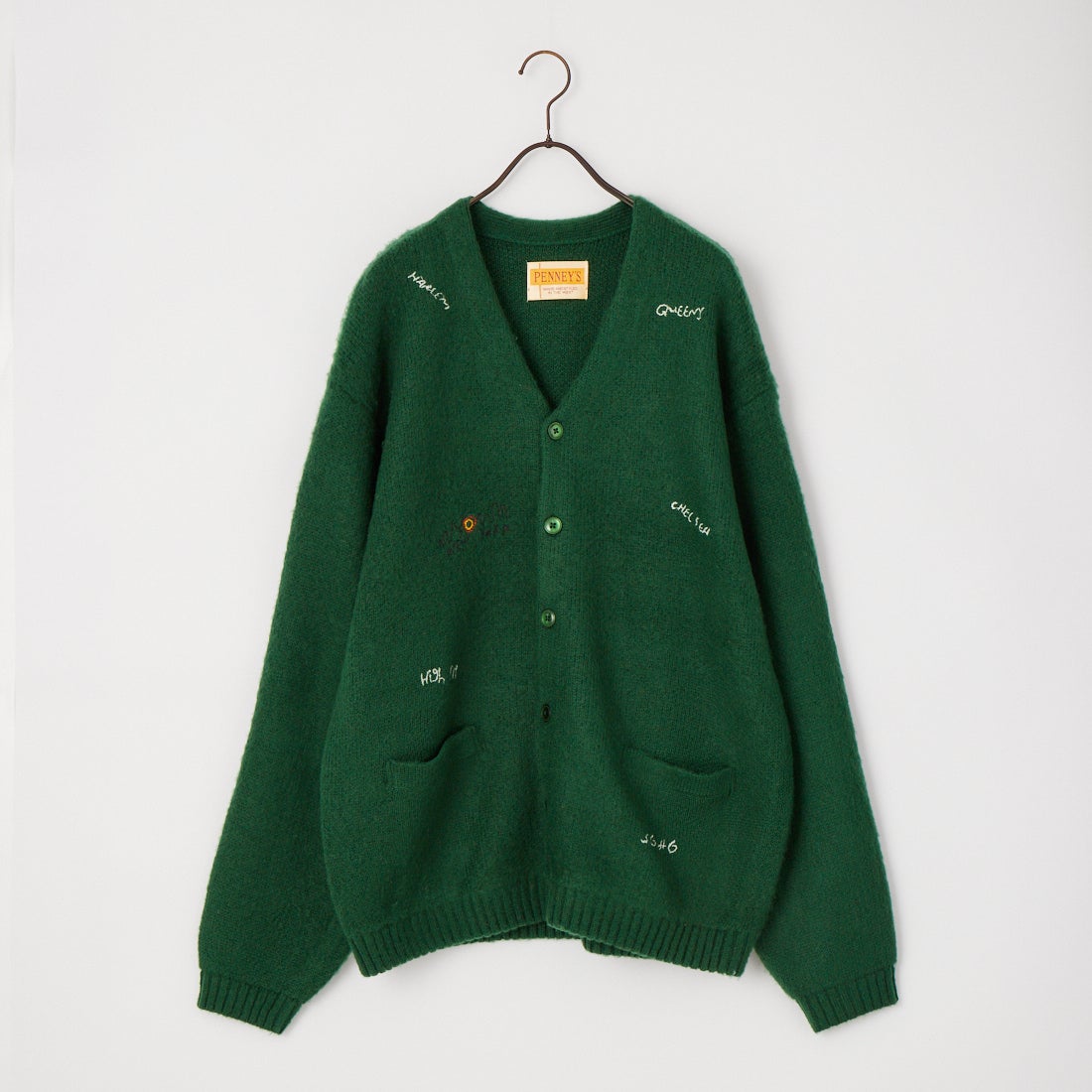 PENNEYS [ぺニーズ] 刺繍カーディガン [PN26F003] GREEN