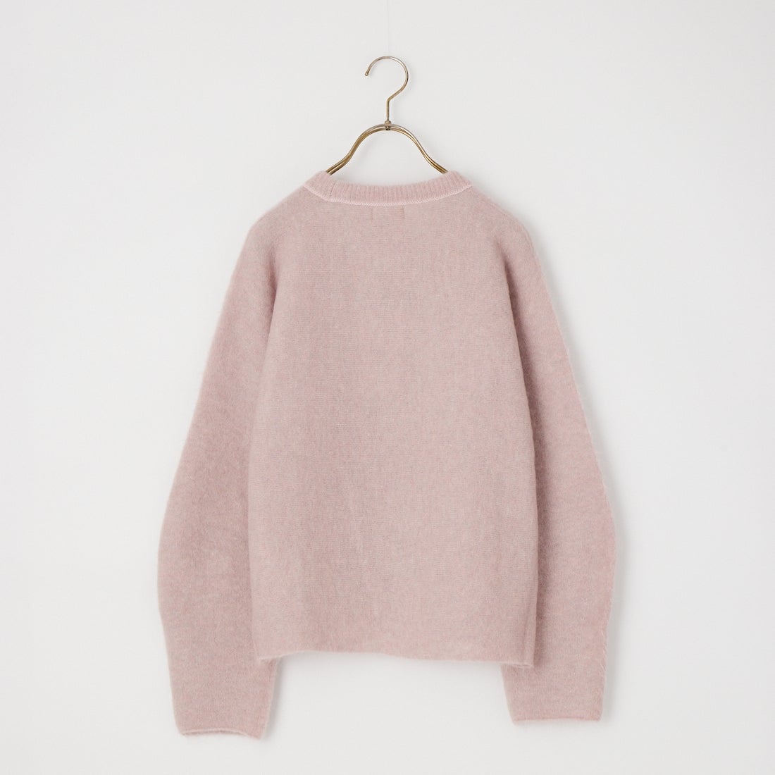 UNFIL [アンフィル] ストレッチスーパーキッドモヘア クルーネックプルオーバー [WXFL-UW133] DUSTY PINK