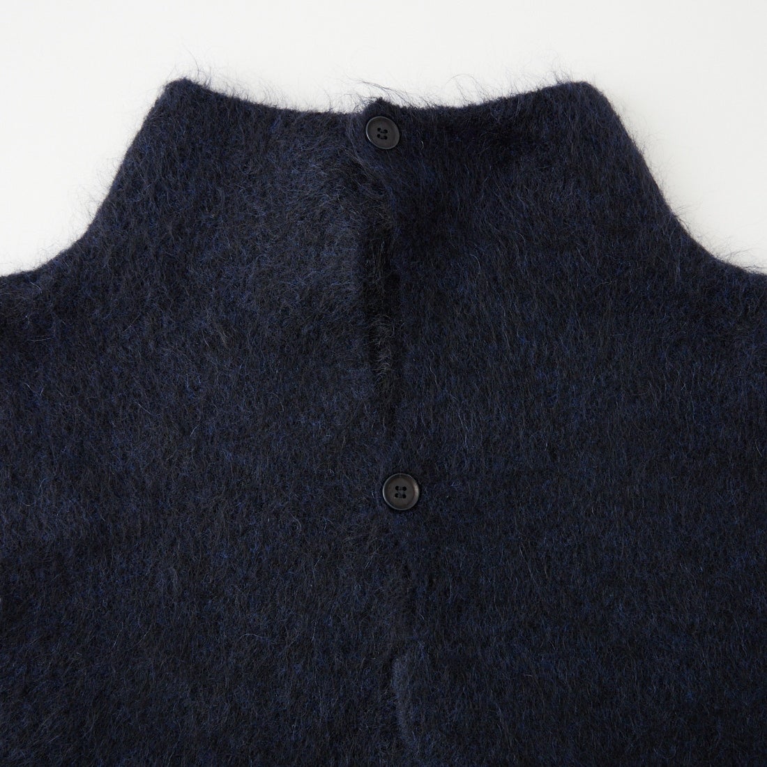 UNFIL [アンフィル] ストレッチスーパーキッドモヘア ネックウォーマー [WXFL-UW134] BLACK NAVY
